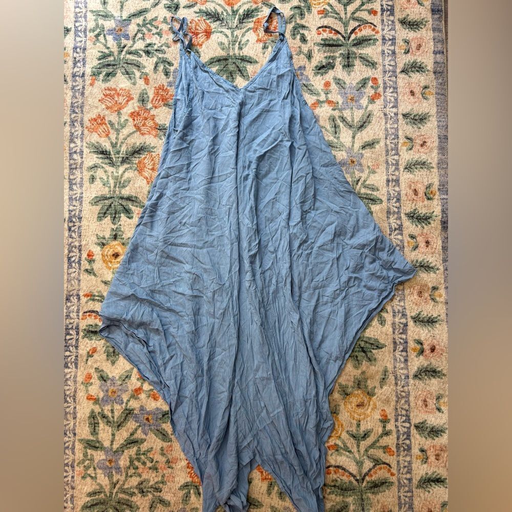 🌴 ELAN  BEACH🌴 V-Back Cover-Up MIDI Dress Boho Size OS Pockets